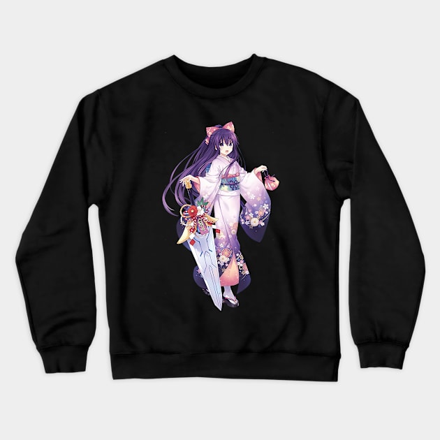 Yatogami Tohka Date A Live Crewneck Sweatshirt by ShariLambert